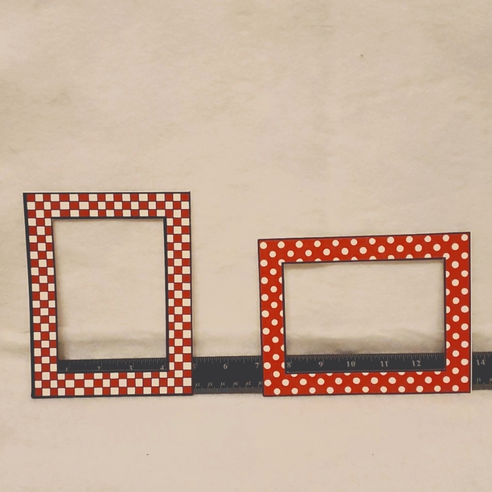 2 paper frames - scrapbooking (approx 5x7)